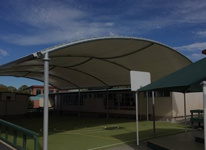 Rolled Hoop Shade Structures